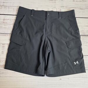 Under Armour 1244207 UA FISH HUNTER Pro 2.0 Cargo Black Casual‎ Shorts Mens 38